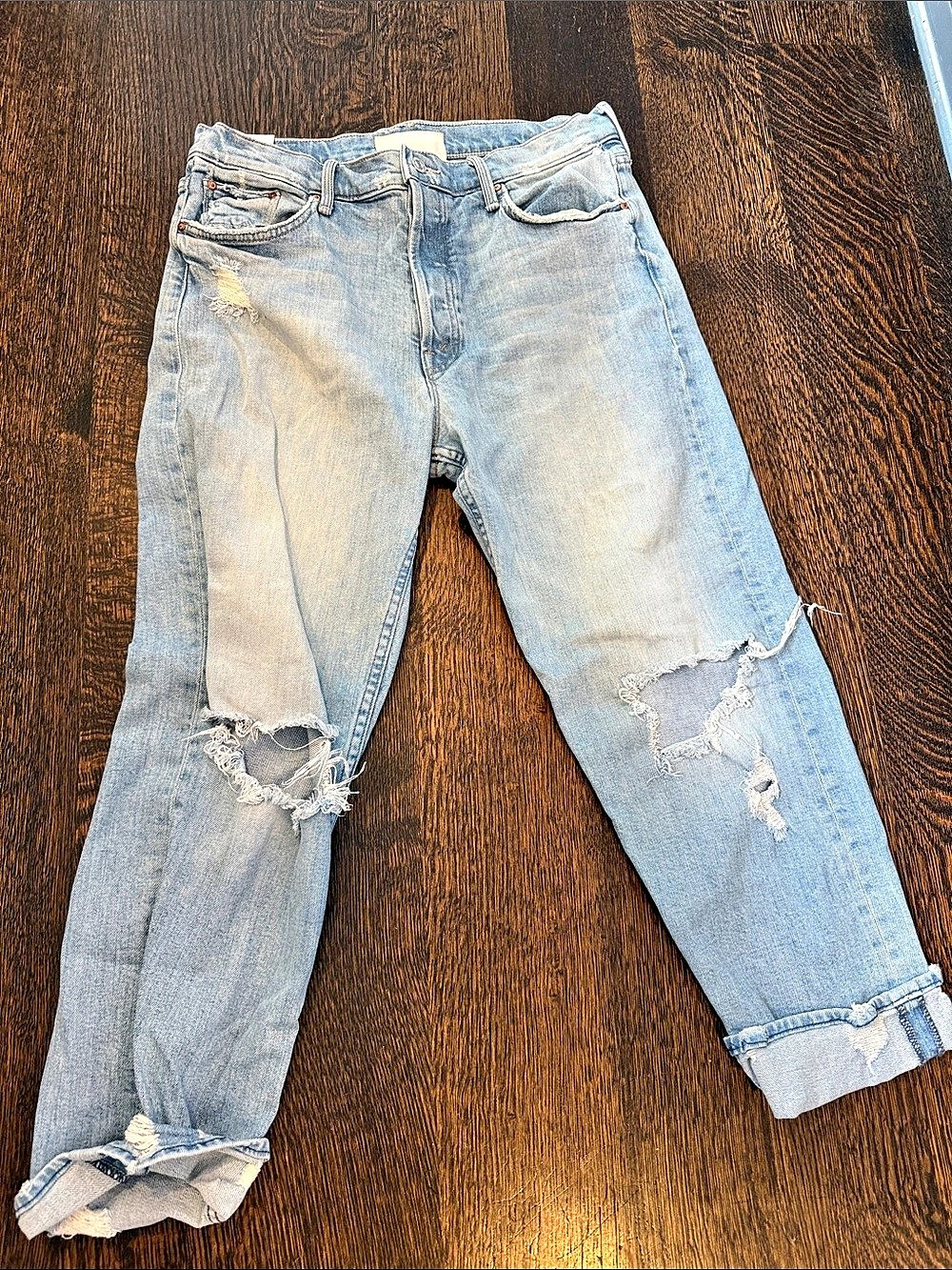 Mother The Tomcat in The Confession Skinny Jeans Waist 32 Blue